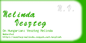 melinda veszteg business card